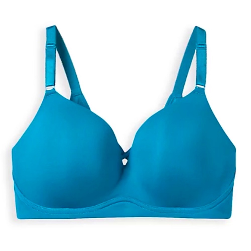 Torrid Blue Wire-Free Bra! Back-Smoothing! NWT!